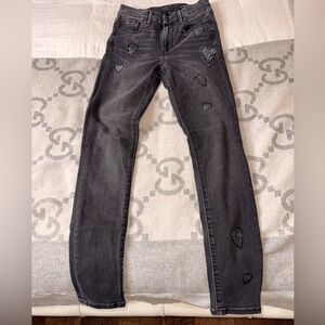 Joe's x Stephanie Gottlieb Black Heart-Patterned Jeans